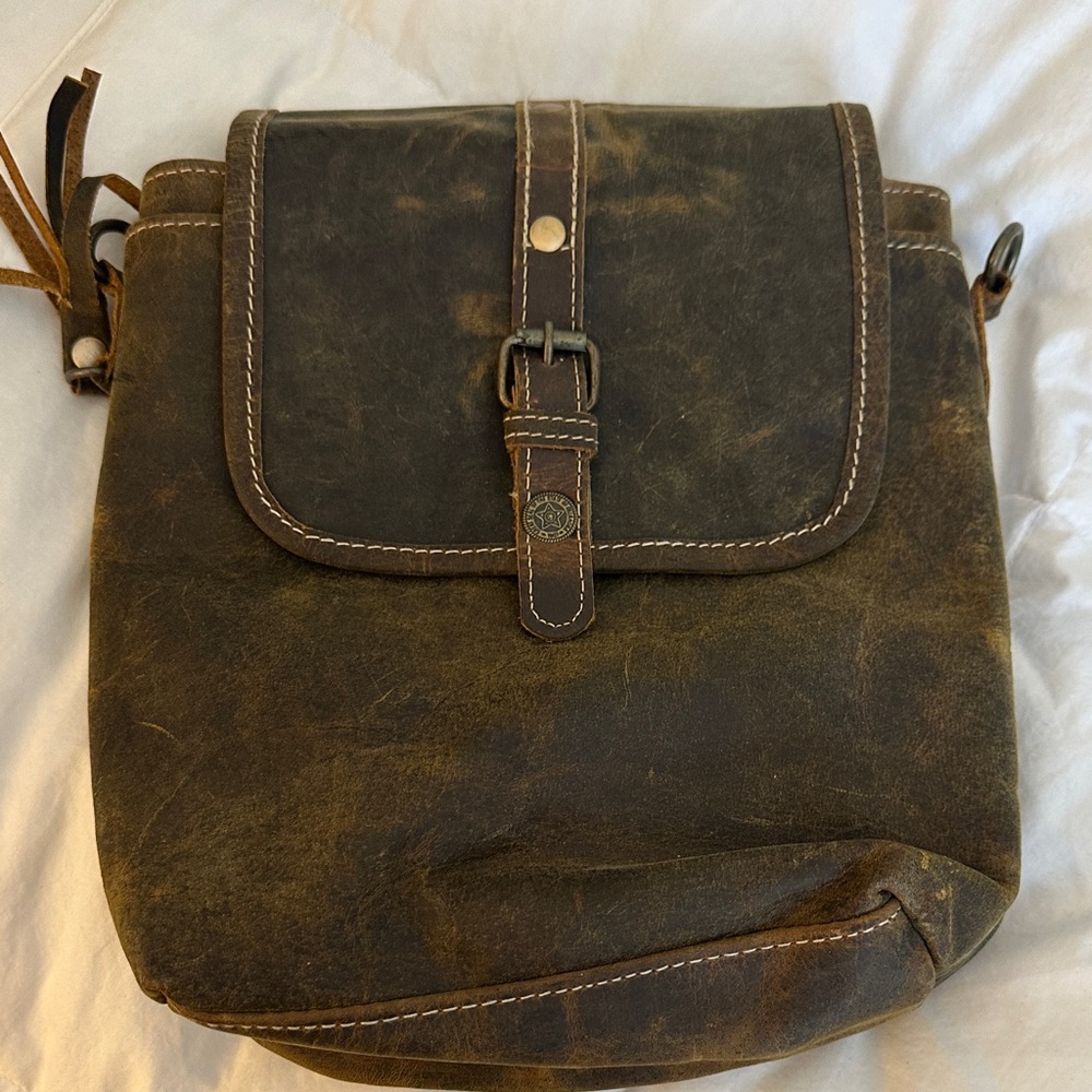 Myra Vintage Brown Leather Bag